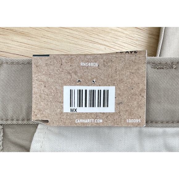 Carharrt Relaxed Fit Rugged Flex Rigby 5 Pocket Jean Tan Size 34 x 34 - New‎ - Picture 8 of 8